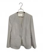 BALLSEYボールジィ）の古着「コンフォートストレッチ ノーカラージャケット」｜グレー