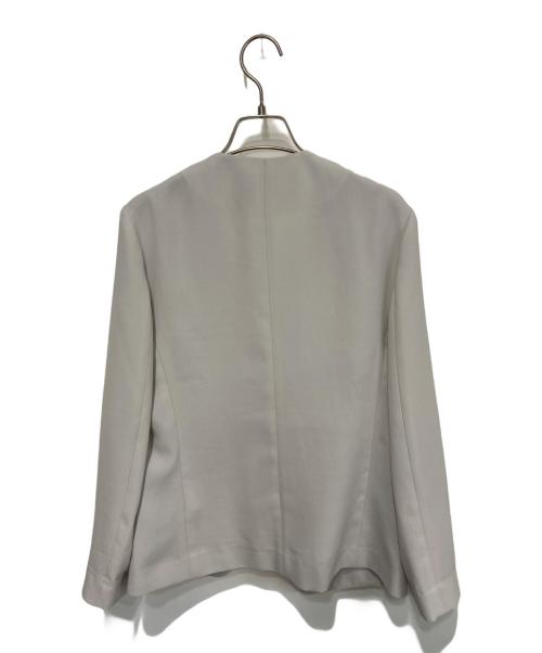 BALLSEY（ボールジィ）BALLSEY (ボールジィ) コンフォートストレッチ ノーカラージャケット グレー サイズ:40の古着・服飾アイテム