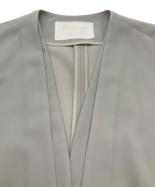 BALLSEY（ボールジィ）BALLSEY (ボールジィ) コンフォートストレッチ ノーカラージャケット グレー サイズ:40の古着・服飾アイテム