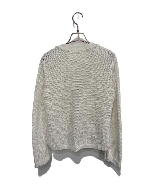 La boutique BonBon（ラブティックボンボン）La boutique BonBon (ラブティックボンボン) 綿麻ラメバスケットニットカーディガン アイボリー サイズ:FREEの古着・服飾アイテム