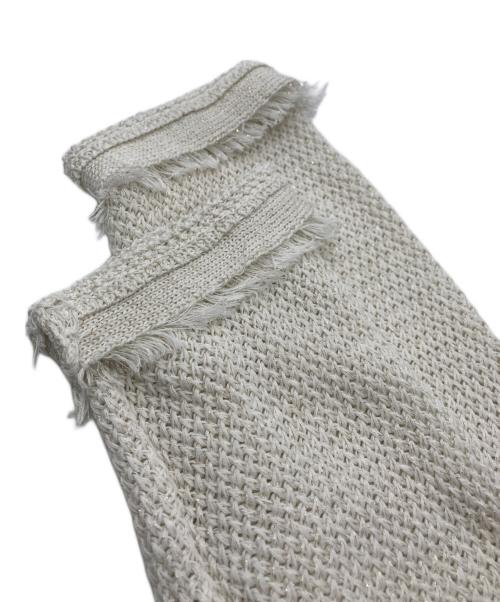 La boutique BonBon（ラブティックボンボン）La boutique BonBon (ラブティックボンボン) 綿麻ラメバスケットニットカーディガン アイボリー サイズ:FREEの古着・服飾アイテム