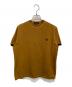 FRED PERRY（フレッドペリー）の古着「別注 ワンポイントロゴ刺繍 鹿の子Tシャツ」｜ブラウン