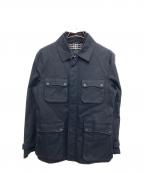 BURBERRY BLACK LABELバーバリーブラックレーベル）の古着「裏チェックフィールドジャケット」｜ブラック