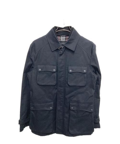 BURBERRY BLACK LABEL（バーバリーブラックレーベル）BURBERRY BLACK LABEL (バーバリーブラックレーベル) 裏チェックフィールドジャケット ブラック サイズ:Lの古着・服飾アイテム