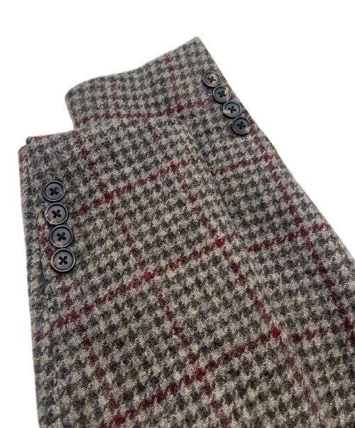 PS Paul Smith（ＰＳポールスミス）PS Paul Smith (ＰＳポールスミス) ガンクラブチェック テーラードジャケット ブラウン サイズ:Lの古着・服飾アイテム