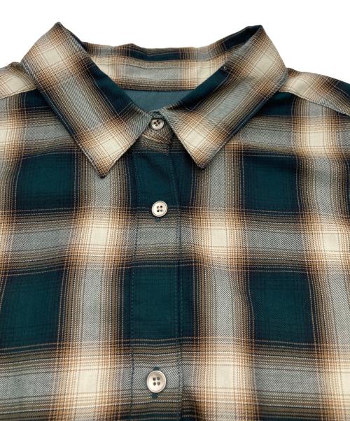 Spick and Span（スピック＆スパン）Spick and Span (スピックアンドスパン) TRツイルチェックシャツ グリーン×ブラウン サイズ:表記なしの古着・服飾アイテム