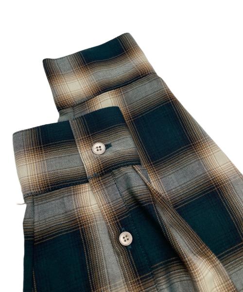 Spick and Span（スピック＆スパン）Spick and Span (スピックアンドスパン) TRツイルチェックシャツ グリーン×ブラウン サイズ:表記なしの古着・服飾アイテム