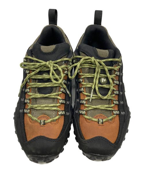 MERRELL（メレル）MERRELL (メレル) インターセプト / トレッキングシューズ ブラック×グリーン サイズ:US7/UK6.5/EUR40の古着・服飾アイテム