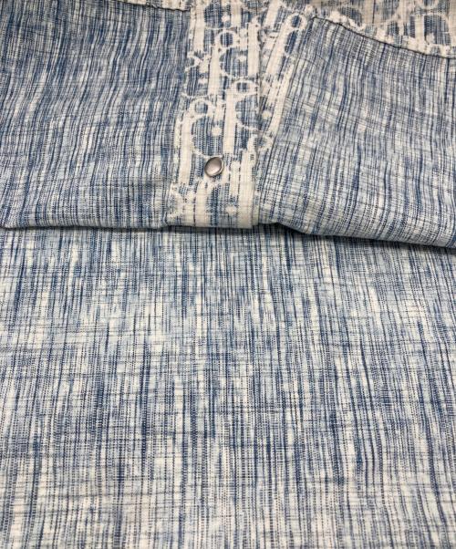 Christian Dior（クリスチャン ディオール）Christian Dior (クリスチャン ディオール) オブリーク柄コットンデニムシャツ ブルー サイズ:38の古着・服飾アイテム