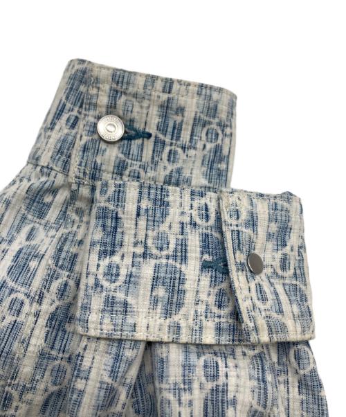 Christian Dior（クリスチャン ディオール）Christian Dior (クリスチャン ディオール) オブリーク柄コットンデニムシャツ ブルー サイズ:38の古着・服飾アイテム