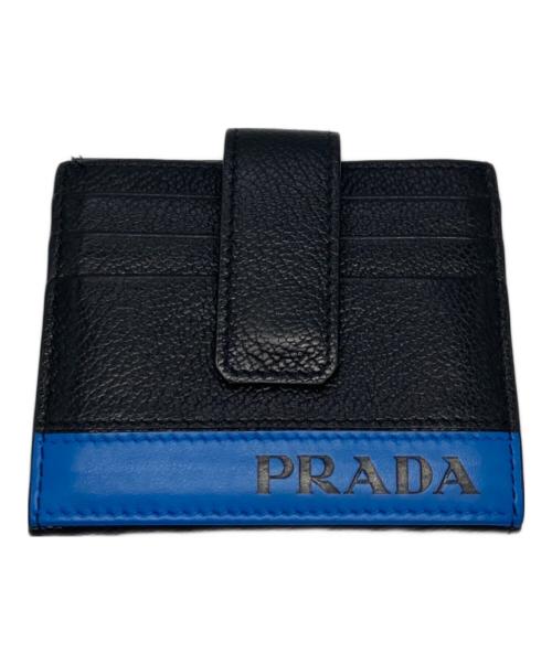 PRADA（プラダ）PRADA (プラダ) 2つ折りカードケース ブラックの古着・服飾アイテム