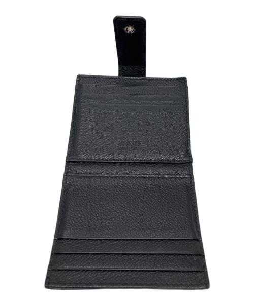 PRADA（プラダ）PRADA (プラダ) 2つ折りカードケース ブラックの古着・服飾アイテム