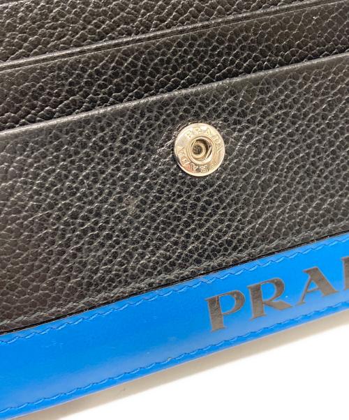 PRADA（プラダ）PRADA (プラダ) 2つ折りカードケース ブラックの古着・服飾アイテム