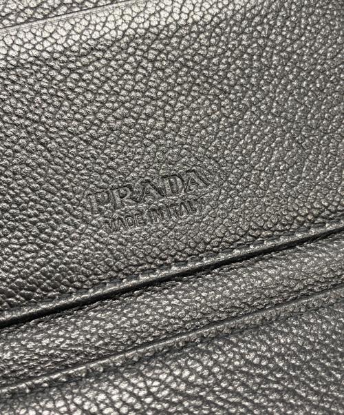 PRADA（プラダ）PRADA (プラダ) 2つ折りカードケース ブラックの古着・服飾アイテム