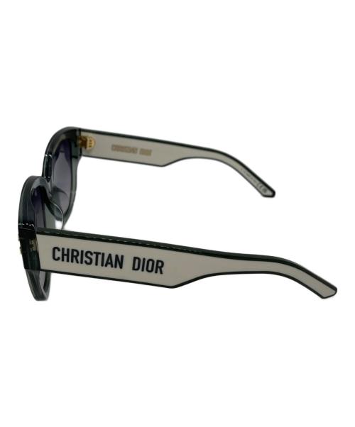 Christian Dior（クリスチャン ディオール）Christian Dior (クリスチャン ディオール) サングラス グリーン×ホワイト サイズ:55□19 140の古着・服飾アイテム