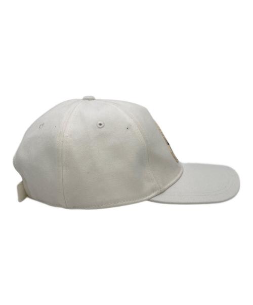 MONCLER（モンクレール）MONCLER (モンクレール) ワッペンベースボールキャップ ホワイトの古着・服飾アイテム