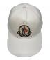 MONCLER (モンクレール) ワッペンベースボールキャップ ホワイト：14000円