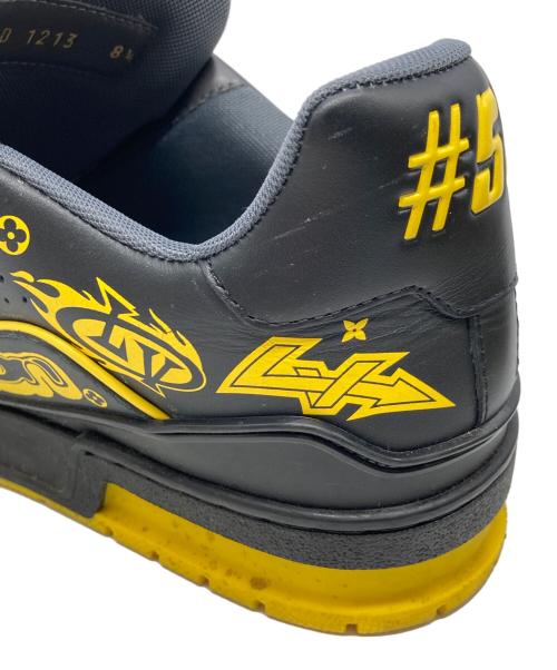 LOUIS VUITTON（ルイ ヴィトン）LOUIS VUITTON (ルイ ヴィトン) LV Trainer Graffiti /LVトレイナー グラフィティ/ ハイカットスニーカー   ブラック サイズ:8.5の古着・服飾アイテム
