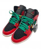 NIKEナイキ）の古着「エアジョーダン1 ミッド」｜クリスマス（レッド×ブラック）