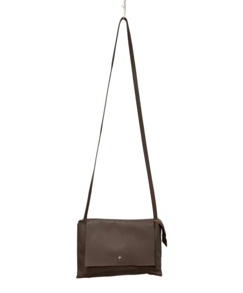 HELEN KAMINSKI（ヘレンカミンスキー）HELEN KAMINSKI (ヘレンカミンスキー) レザーショルダーバッグ ベージュの古着・服飾アイテム