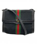 GUCCIグッチ）の古着「GGキャンバスショルダーバッグ」｜ブラック