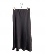 UNITED ARROWSユナイテッドアローズ）の古着「ポリエステルサテン マーメイドフレアスカート」｜ブラウン