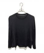 HERENESSヒアネス）の古着「ウールロングTシャツ」｜ブラック