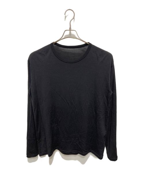 HERENESS（ヒアネス）HERENESS (ヒアネス) ウールロングTシャツ ブラック サイズ:表記なしの古着・服飾アイテム