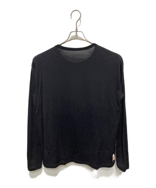 HERENESS（ヒアネス）HERENESS (ヒアネス) ウールロングTシャツ ブラック サイズ:表記なしの古着・服飾アイテム