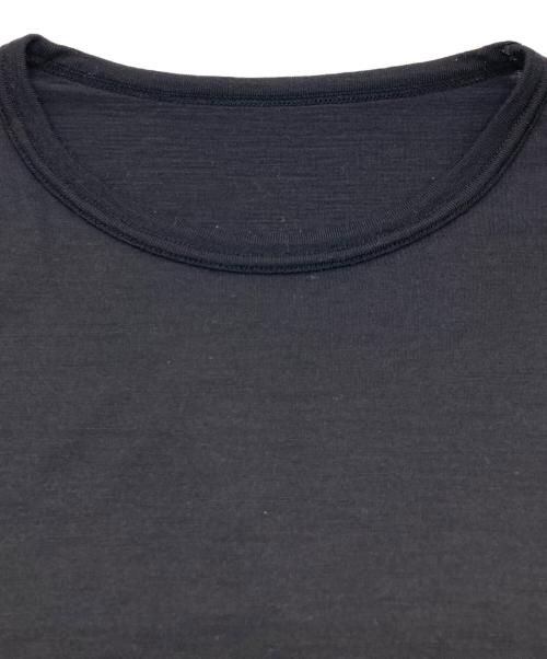 HERENESS（ヒアネス）HERENESS (ヒアネス) ウールロングTシャツ ブラック サイズ:表記なしの古着・服飾アイテム
