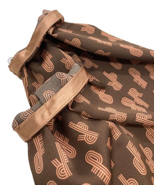 ROPE（ロペ）ROPE (ロペ) モノグラムツイルカシュクール風ワンピース ブラウン サイズ:38 未使用品の古着・服飾アイテム