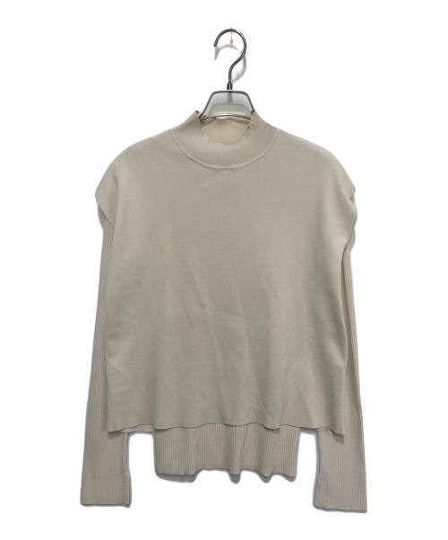 Mila Owen（ミラオーウェン）Mila Owen (ミラオーウェン) 2WAYリブニットハイネックベストSET アイボリーの古着・服飾アイテム