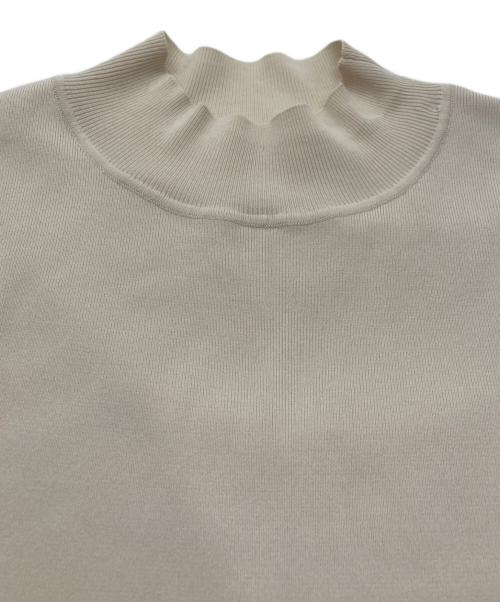 Mila Owen（ミラオーウェン）Mila Owen (ミラオーウェン) 2WAYリブニットハイネックベストSET アイボリーの古着・服飾アイテム