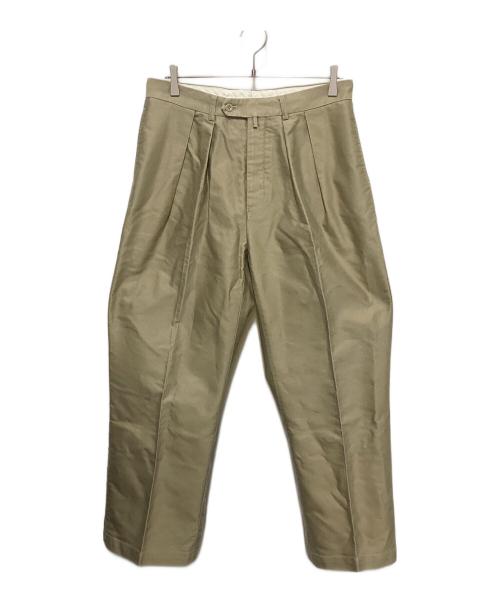 NEAT（ニート）NEAT (ニート) コットンツータックチノワイドスラックス ベージュ サイズ:48の古着・服飾アイテム