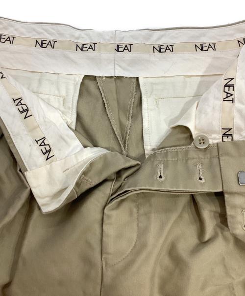 NEAT（ニート）NEAT (ニート) コットンツータックチノワイドスラックス ベージュ サイズ:48の古着・服飾アイテム