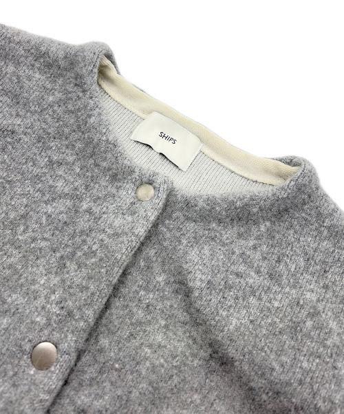SHIPS（シップス）SHIPS (シップス) ニットコート グレー サイズ:36の古着・服飾アイテム