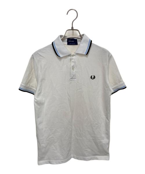 FRED PERRY（フレッドペリー）FRED PERRY (フレッドペリー) ロゴポロシャツ ホワイト サイズ:Ｓの古着・服飾アイテム