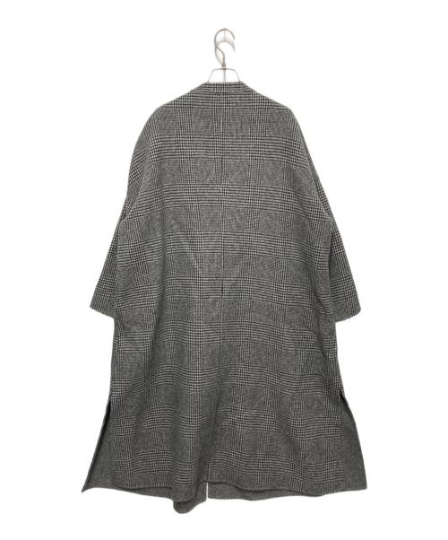 URBAN RESEARCH（アーバンリサーチ）URBAN RESEARCH (アーバンリサーチ) ノーカラーリバーロングコート グレー サイズ:38の古着・服飾アイテム