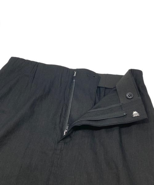 BABYLONE（バビロン）BABYLONE (バビロン) リネンレーヨンストレッチスカート ブラック サイズ:38の古着・服飾アイテム