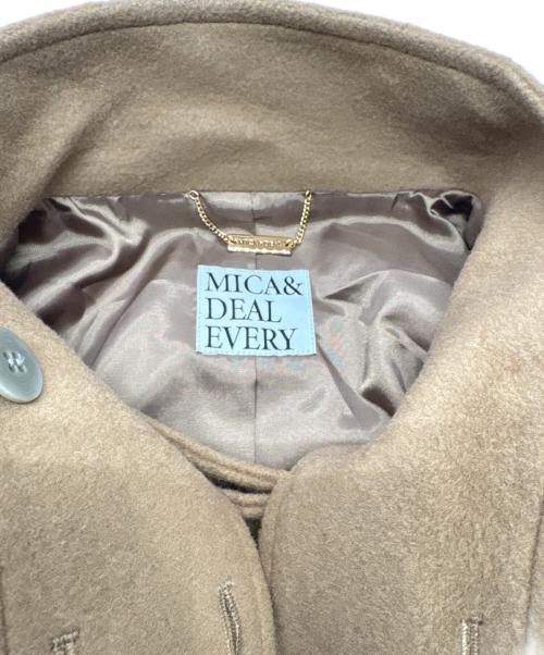 MICA&DEAL EVERY（マイカアンドディール）MICA&DEAL EVERY (マイカアンドディール) スタンドカラーケープコート ブラウン サイズ:FREEの古着・服飾アイテム