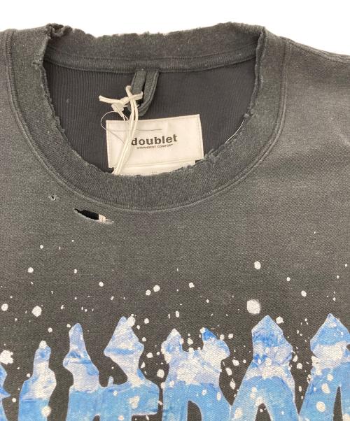 doublet（ダブレット）doublet (ダブレット) ウルトラフリーザーレギュラーフィットTシャツ グレー サイズ:Ｓの古着・服飾アイテム