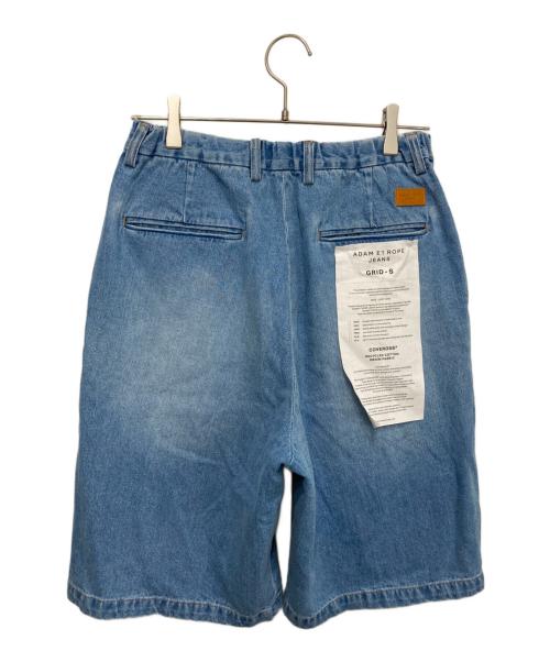 Adam et Rope（アダム エ ロペ）Adam et Rope (アダム エ ロペ) ダメージデニム バギー イージー ショーツ ブルー サイズ:Ｍ 未使用品の古着・服飾アイテム