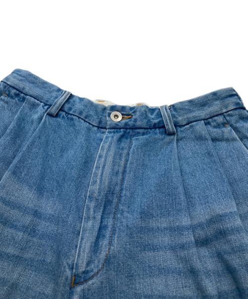 Adam et Rope（アダム エ ロペ）Adam et Rope (アダム エ ロペ) ダメージデニム バギー イージー ショーツ ブルー サイズ:Ｍ 未使用品の古着・服飾アイテム