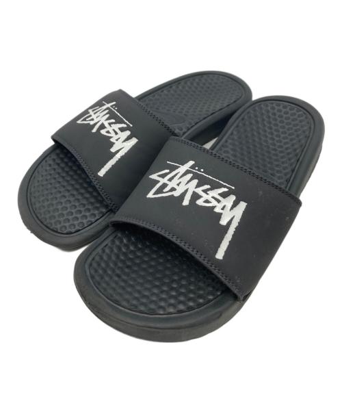 stussy（ステューシー）stussy (ステューシー) NIKE (ナイキ) ベナッシ スライド ブラック サイズ:US6/UK5.5/EUR38.5の古着・服飾アイテム