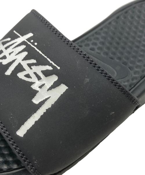 stussy（ステューシー）stussy (ステューシー) NIKE (ナイキ) ベナッシ スライド ブラック サイズ:US6/UK5.5/EUR38.5の古着・服飾アイテム