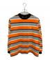 LQQK STUDIO（ルックスタジオ）の古着「L/S ラグビーウェイト ボーダーTEE」｜オレンジ×グレー