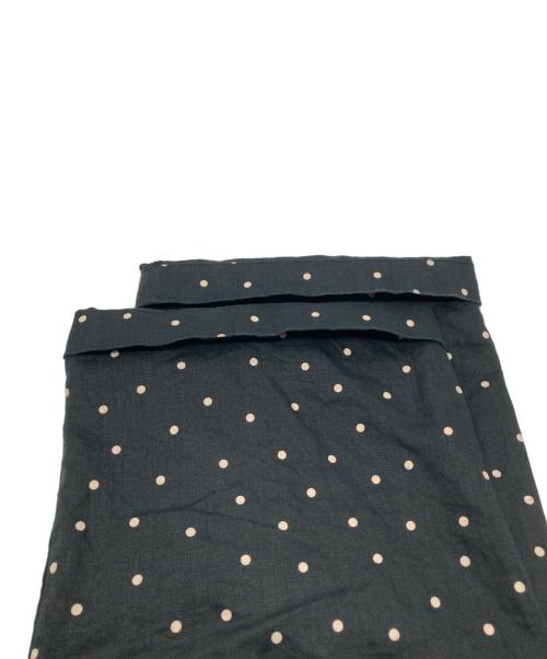 URBAN RESEARCH DOORS（アーバンリサーチドアーズ）URBAN RESEARCH DOORS (アーバンリサーチドアーズ) リネンドットイージーパンツ ブラック サイズ:Ｍの古着・服飾アイテム