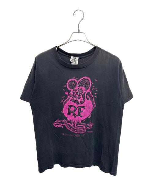 RAT FINK FEVER（ラットフィンクフィーバー）RAT FINK FEVER (ラットフィンクフィーバー) キャラクタープリントTシャツ ブラック サイズ:Ｍの古着・服飾アイテム