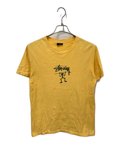 stussy（ステューシー）stussy (ステューシー) シャドーマンプリントTシャツ イエロー サイズ:Ｓの古着・服飾アイテム