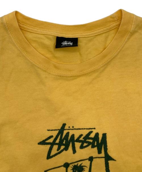 stussy（ステューシー）stussy (ステューシー) シャドーマンプリントTシャツ イエロー サイズ:Ｓの古着・服飾アイテム